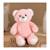 Peluche - peluche ours trendy rose poudré, l'ours à câliner, 24 cm Corail 4 - vertbaudet enfant 
