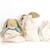 Peluche hochet lapin nid d'ange marinière (20 cm) Bleu marine, beige+Céladon+Rose poudré+Vieux rose 7 - vertbaudet enfant 