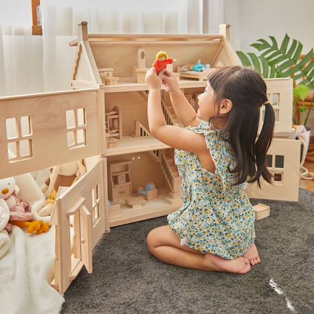 Maison de poupées victorienne Beige 4 - vertbaudet enfant 