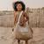 Sac cabas xl velours a la vie à l'amour Beige 3 - vertbaudet enfant 