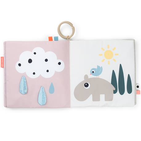 Livre d'éveil deer friends Multicolore+Sable 2 - vertbaudet enfant 