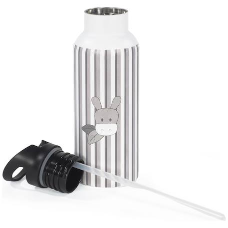 Gourde isotherme botton bandes (500 ml) Beige 2 - vertbaudet enfant 