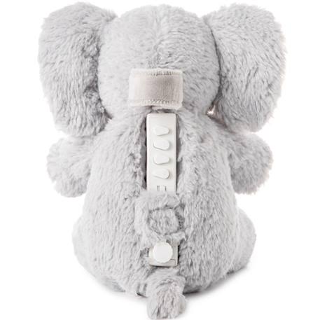 Peluche bruit blanc nomade on the go elliot l'éléphant Gris, blanc 3 - vertbaudet enfant 