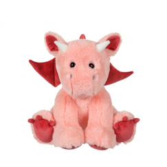 Jouet-Peluche - peluche dragon trendy, rose poudré 30 cm