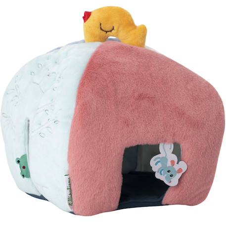 Maison en tissu Bleu, rose, écru 5 - vertbaudet enfant 