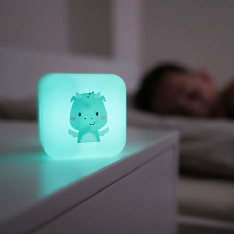 Veilleuse nomade cube b Blanc, bleu+Blanc, vert+Orange+Rose+Vert 28 - vertbaudet enfant 