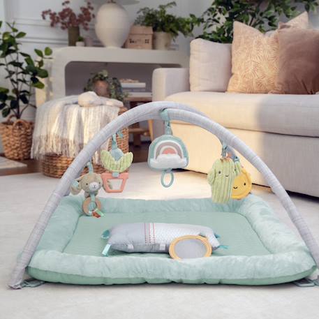 Tapis d'éveil calm springs Vert d'eau, jaune, bleu 3 - vertbaudet enfant 
