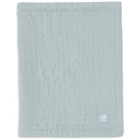 Couverture en gaze de coton jacquard sea green (75 x 100 cm) Bleu 2 - vertbaudet enfant 