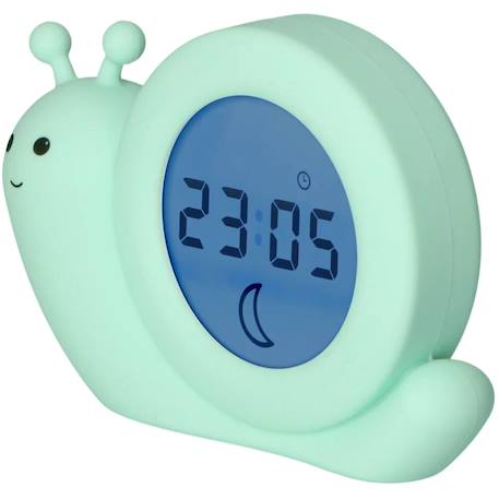Réveil éducatif escargot simon vert Taupe+Vert 8 - vertbaudet enfant 
