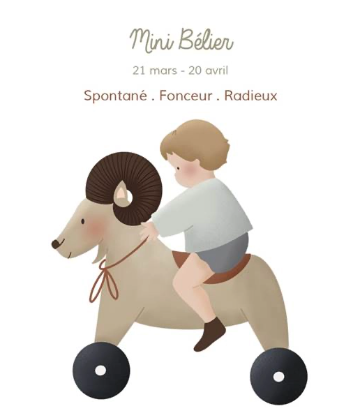 Mini Bélier. 21 mars - 20 avril. Spontané, Fonceur, Radieux