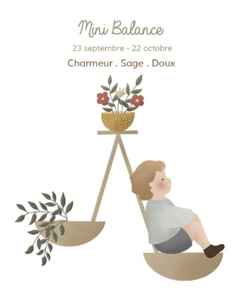 Mini Balance. 23 septembre - 22 octobre. Charmeur, Sage, Doux